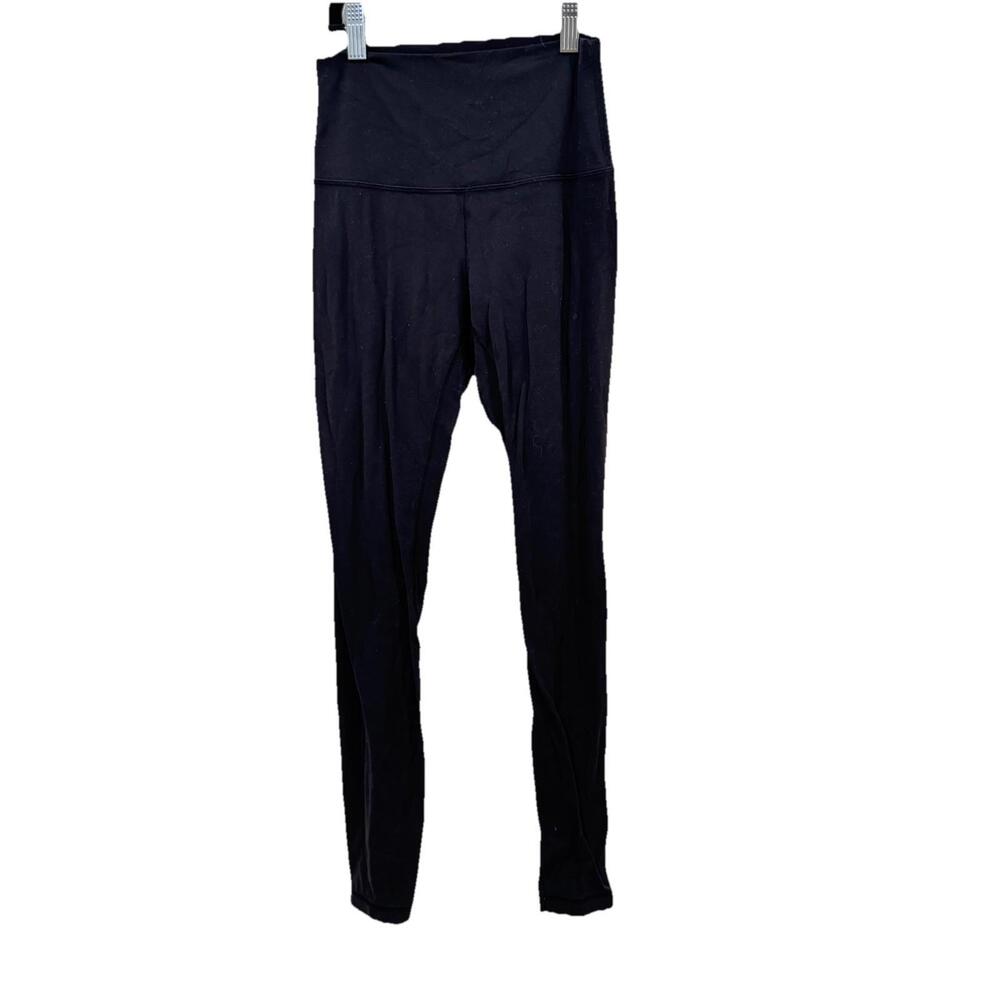 Women’s Lululemon w5ayns black Leggings Pants Bottoms Workout Yoga Size 4
